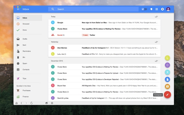 Inbox gmail for mac